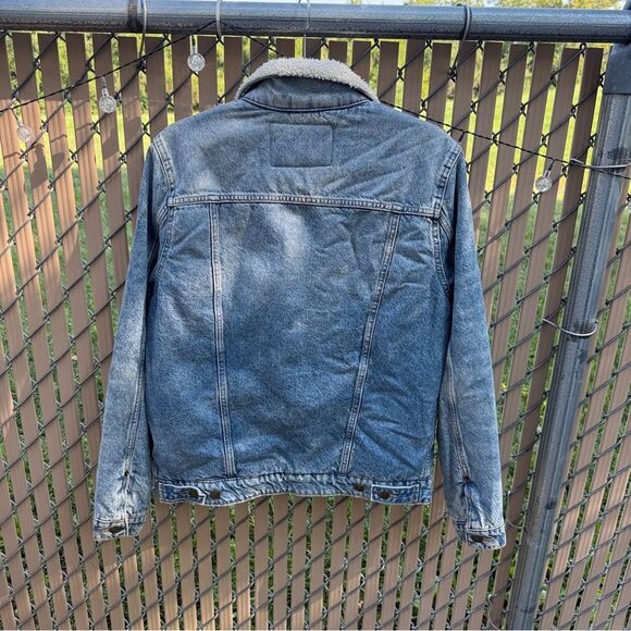 Aeropostale Sherpa Lined Denim Trucker Jacket Size S - Picture 5 of 7